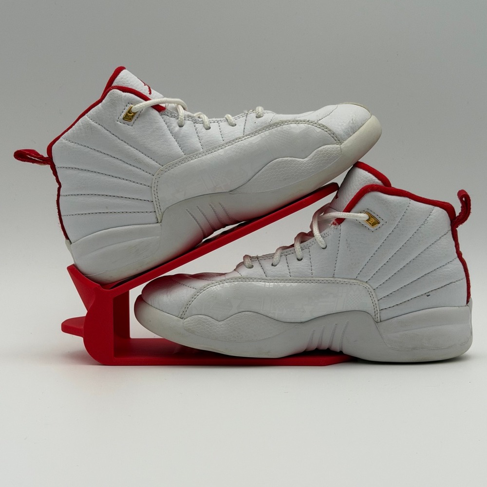 Jordan 12 Retro FIBA White University Red 151186-107 Size 2.5Y - Picture 3 of 14